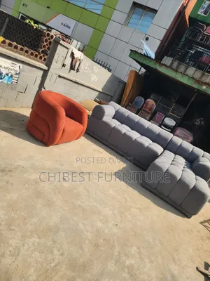 Executive L-Shaped Bubble Sofa Couch.