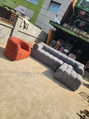 Executive L-Shaped Bubble Sofa Couch.