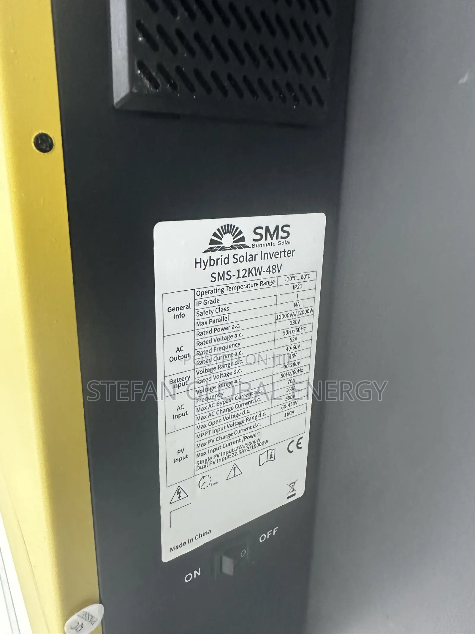 12kva .48v Sunmate Hybrid Inverter