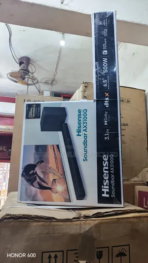 New Hisense 500 Watt 3.1Ch Wireless Subwoofer Sound Bar HISAUD3100Q-AX