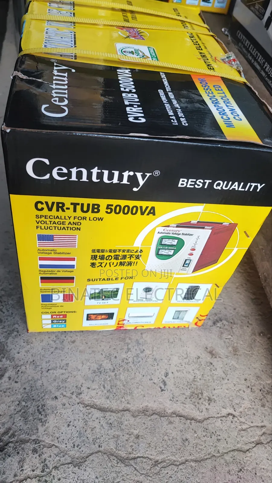 Century 5000VA Automatic Voltage Stabilizer–strong Voltage Protection