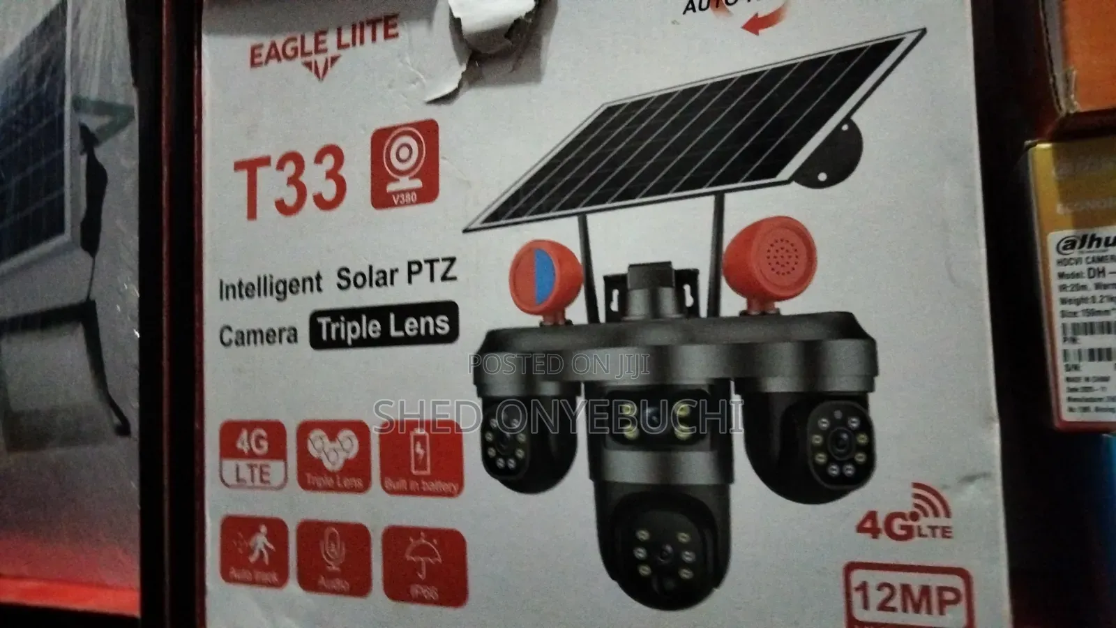 CCTV Complete 3lens PTZ Solar Camera