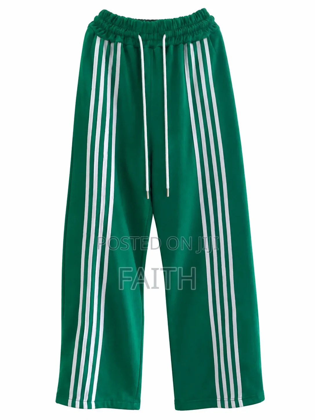 Green With White Stripes Joggers