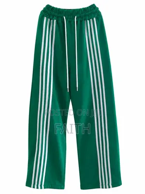 Green With White Stripes Joggers