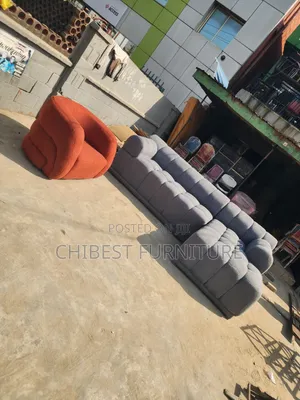 Luxury Bubble L-Shaped Sofa With Its Single Seater