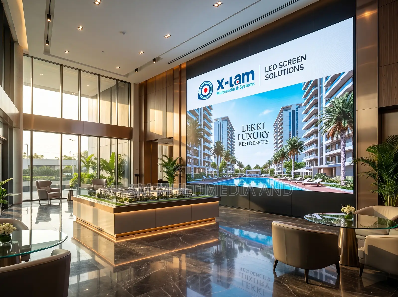 LED Screen Solution for Real Estate Showrooms