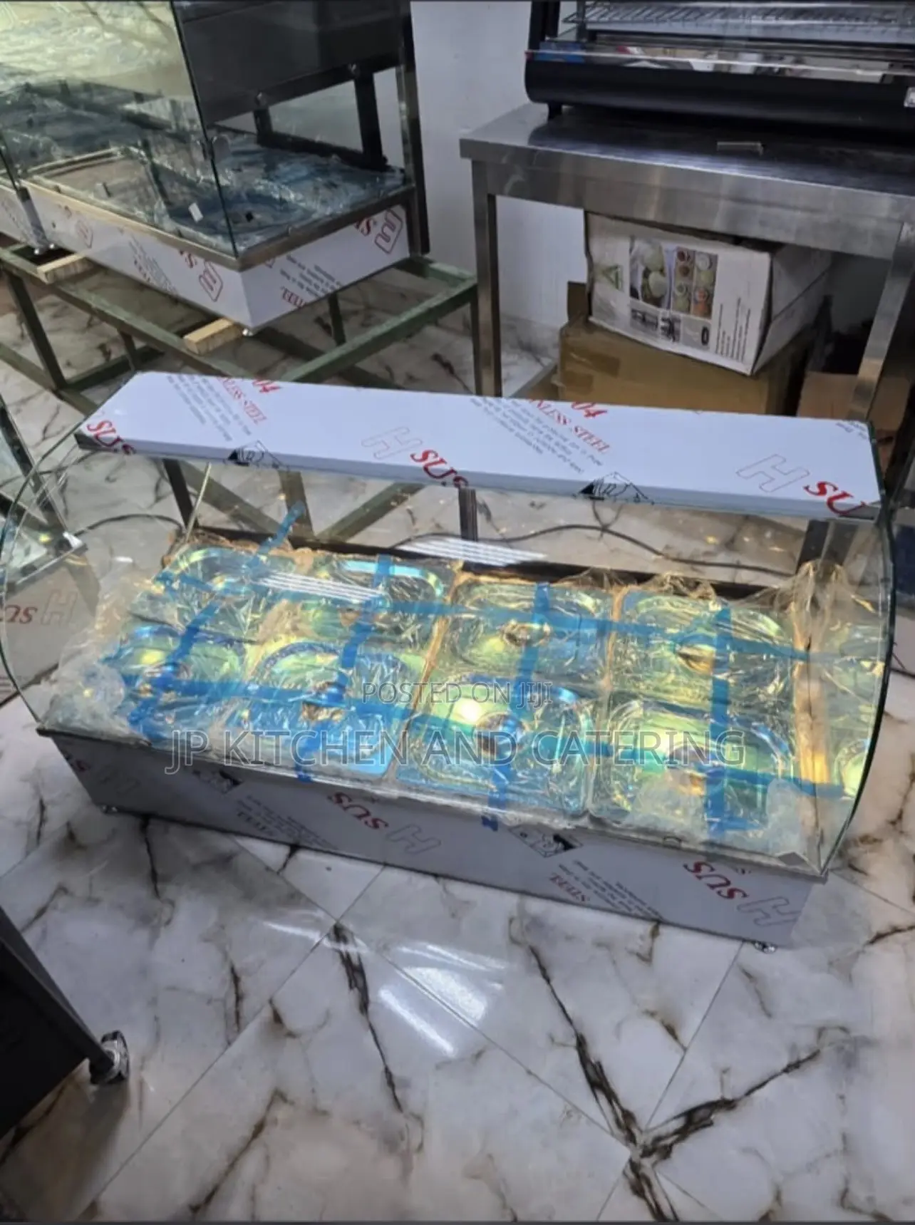 5-Plate Bain-Marie Food Warmer Display Showcase
