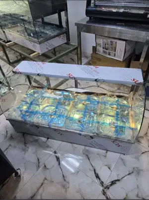 5-Plate Bain-Marie Food Warmer Display Showcase
