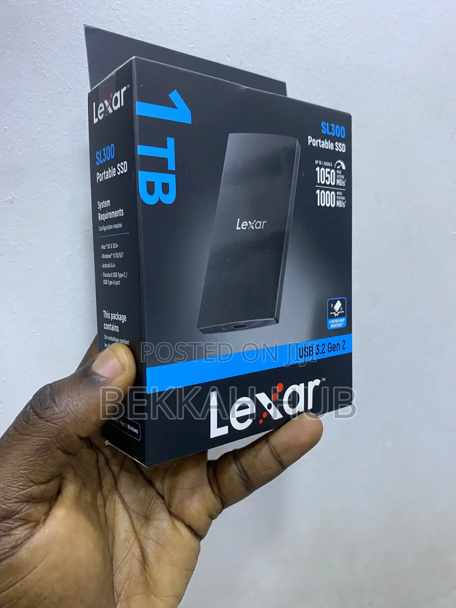 Lexar 1TB Sl300 Portable SSD USB 3.2 Gen2