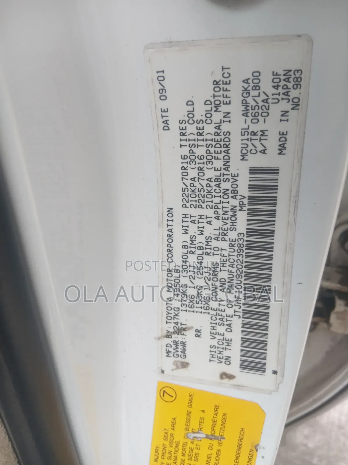 Lexus RX 2002 White
