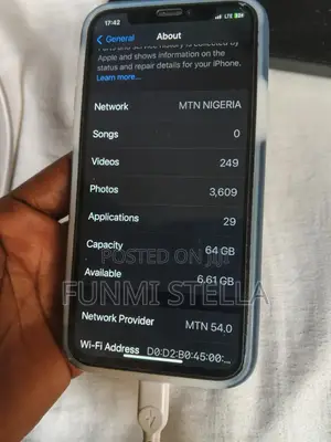 Apple iPhone X 64 GB Silver