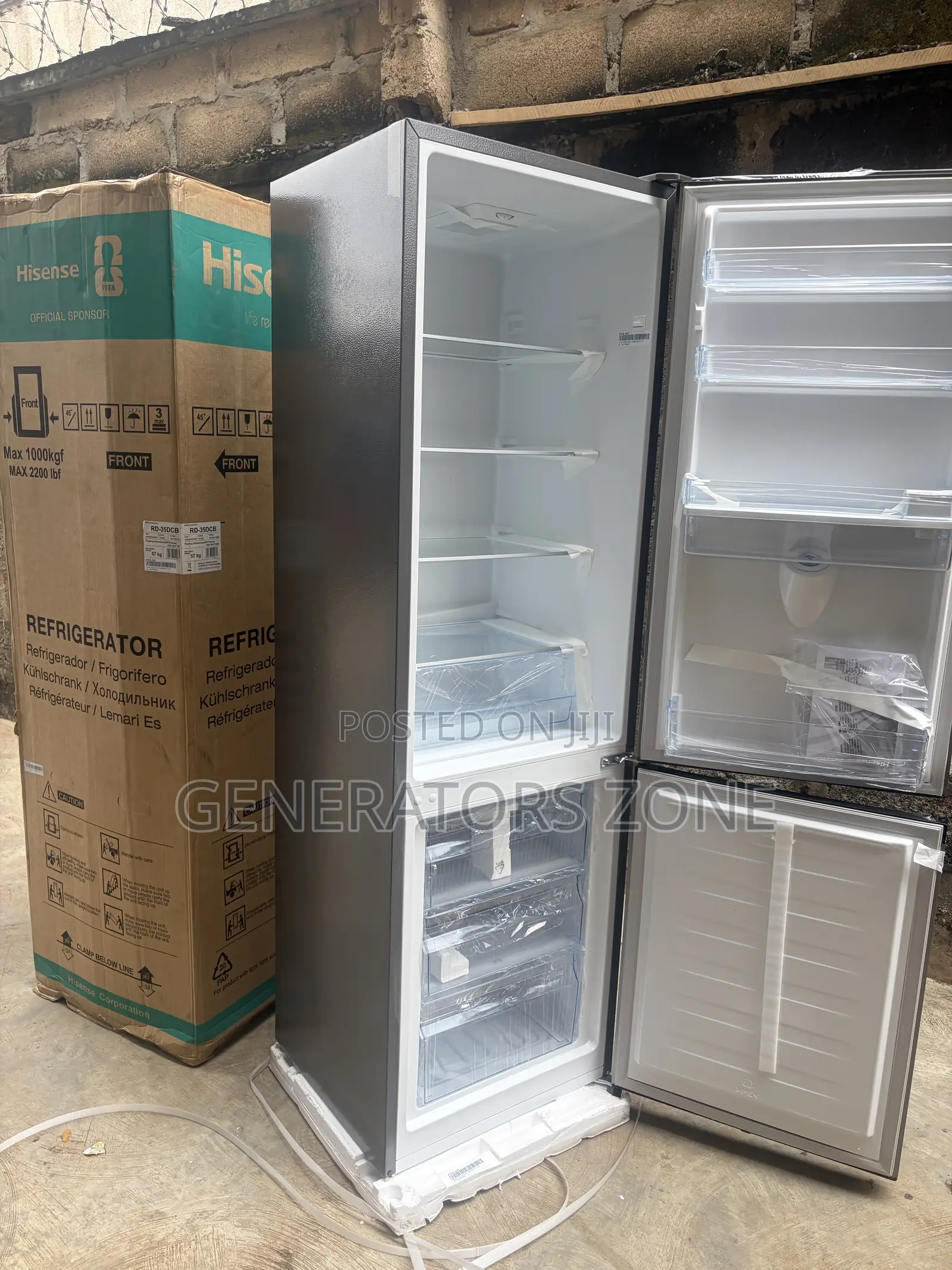 Hisense RD-35DCB 264 Litres Fridge and Freezer Combination