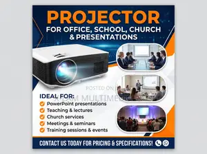 Projector for Office, School, Church & Presentations