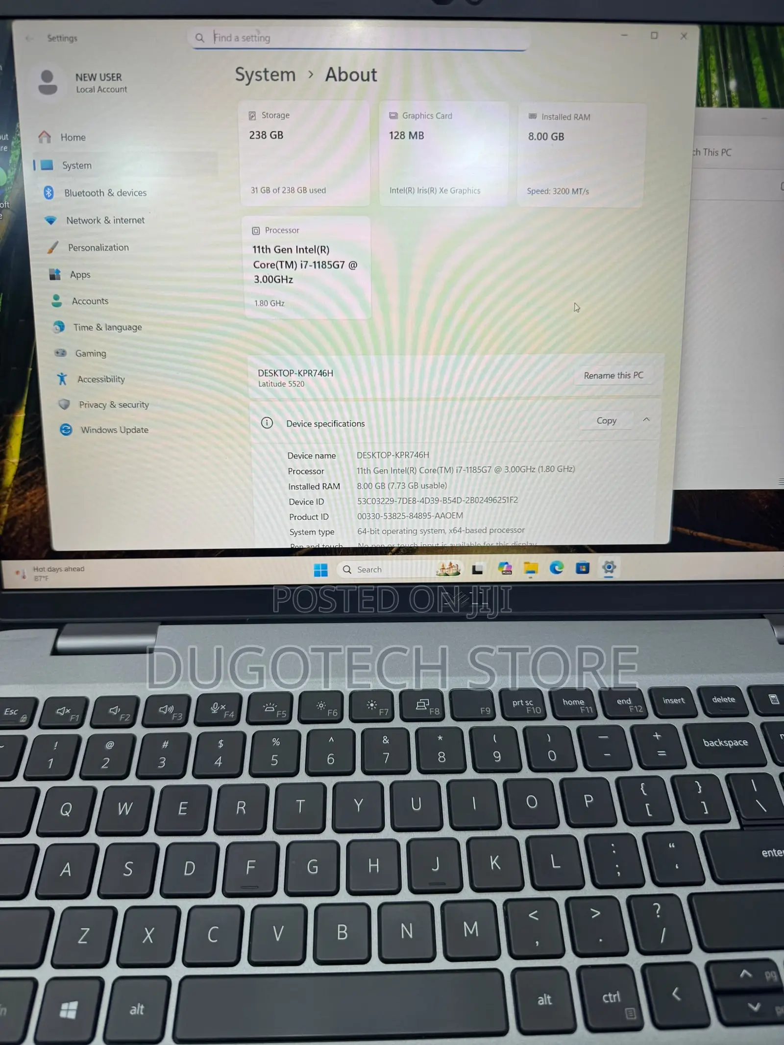 Laptop Dell Latitude 5520 8GB Intel Core i7 SSD 256GB