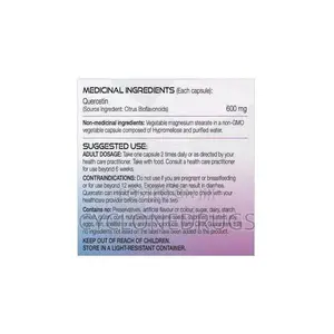 Uercetin 600mg 90 Capsules