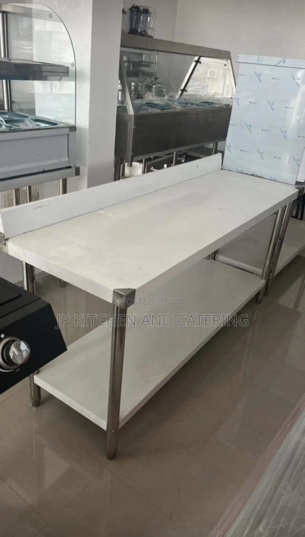 5ft Stainless Steel Commercial Kitchen Work Table With Backsplash