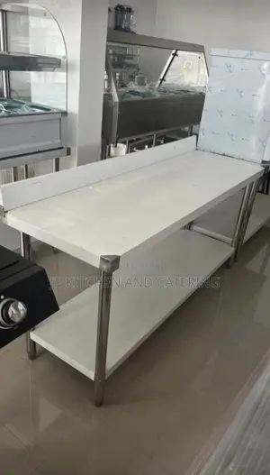 5ft Stainless Steel Commercial Kitchen Work Table With Backsplash