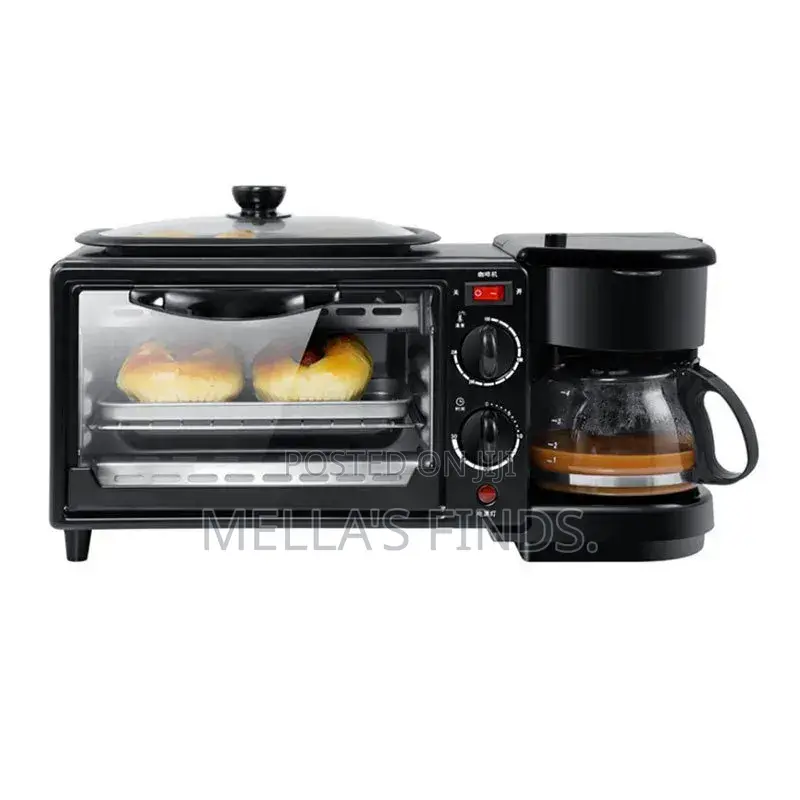3-in-1 Multifunctional Home Breakfast Machine, Toaster, Mini Oven