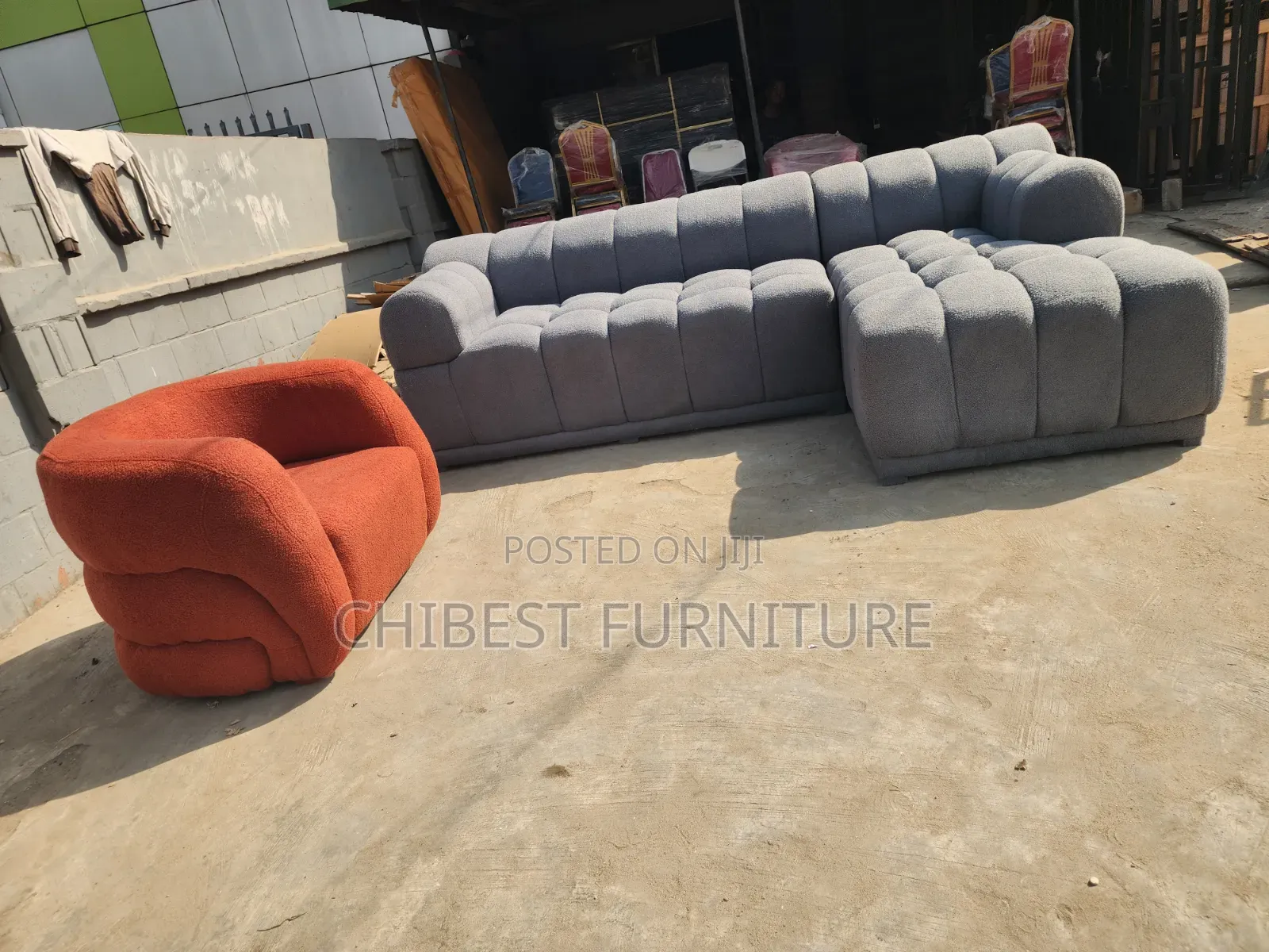 Brand New Bubble L-Shaped Sofa Couch.