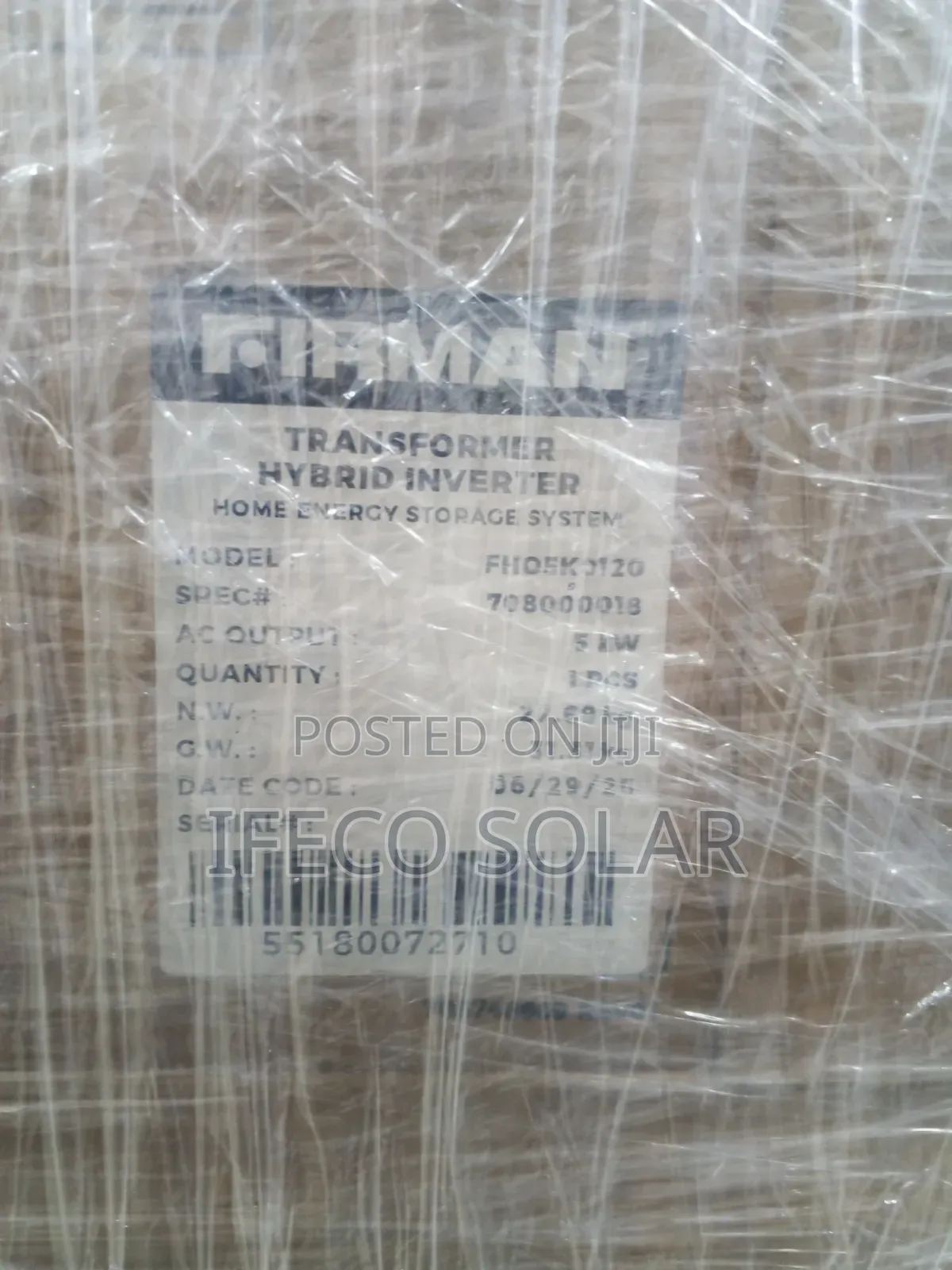 Firman 5kwh Transformer Hybrid Inverter