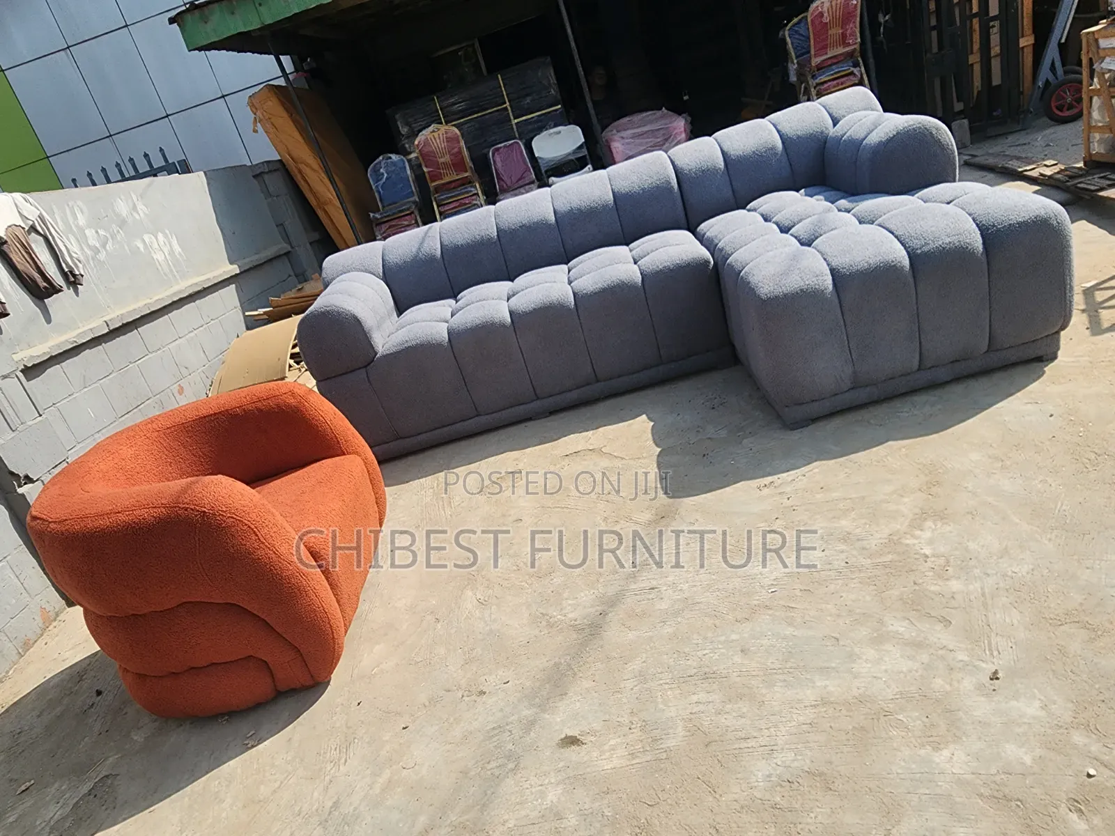 Brand New Bubble L-Shaped Sofa Couch.
