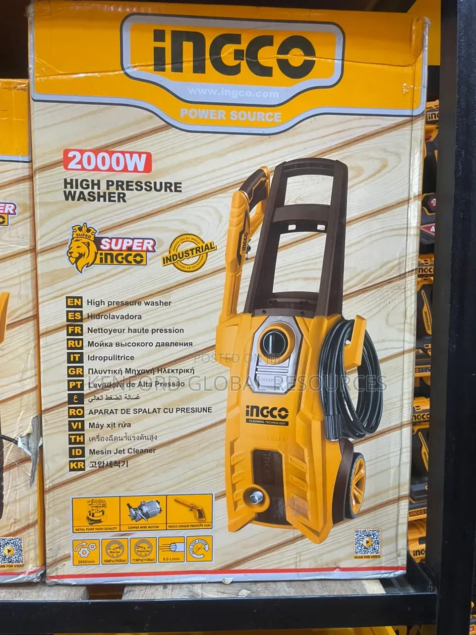 Quality Ingco High Pressure Washer 2000w
