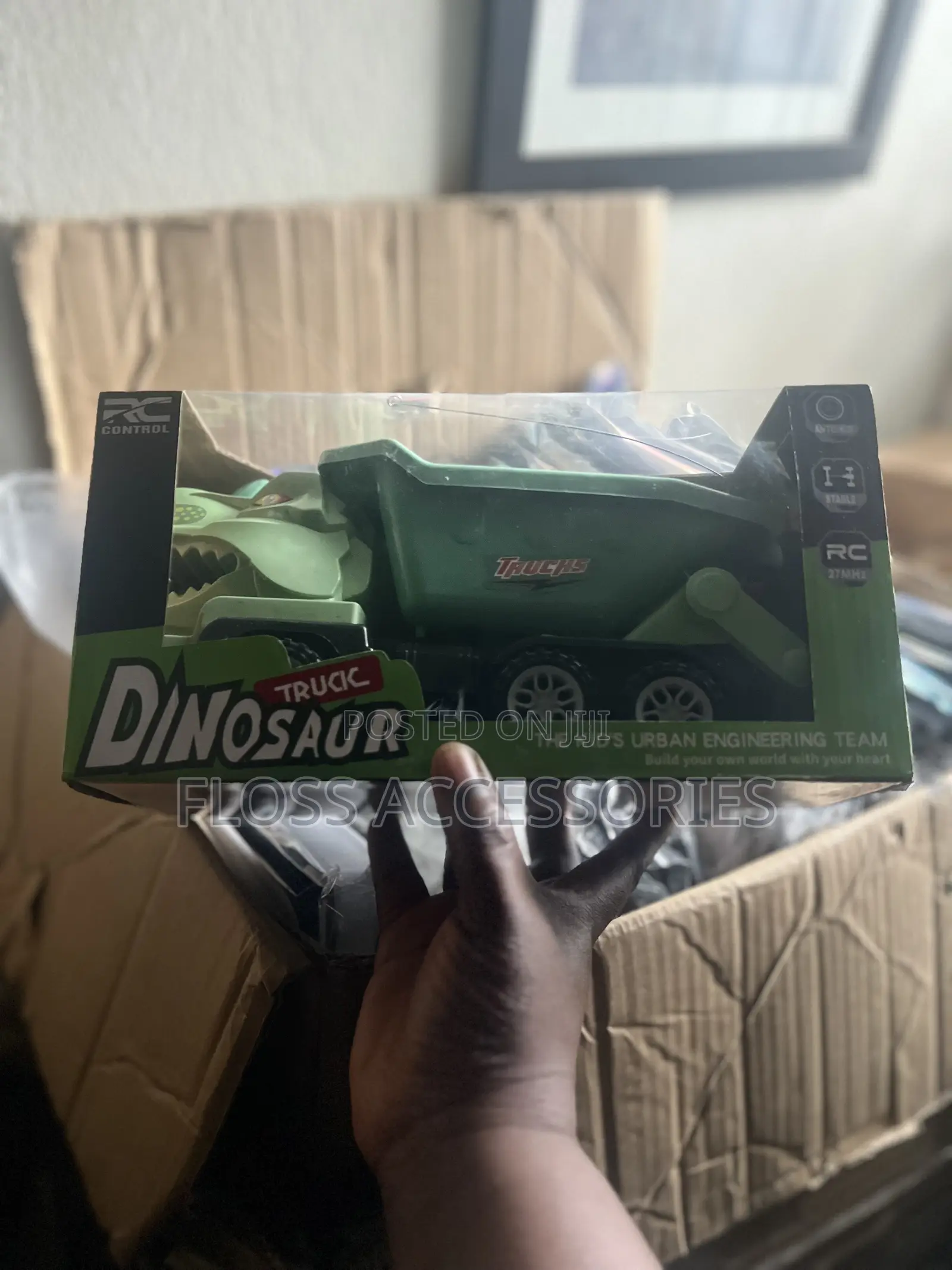 Remote Controlled Dinosaur Dump Truck Toy
