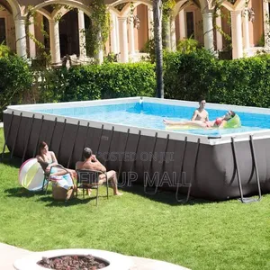Ultra Frame 32ft X 16ft X 52in Rectangular Above Ground Pool