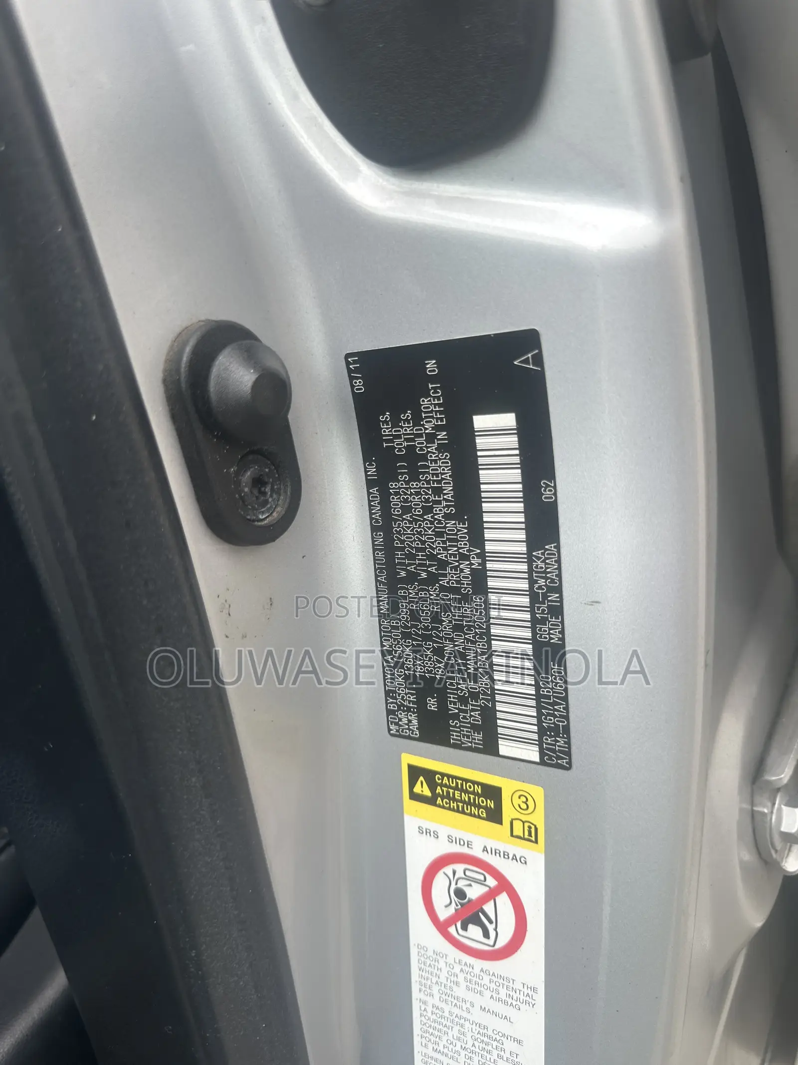 Lexus RX 2011 Silver