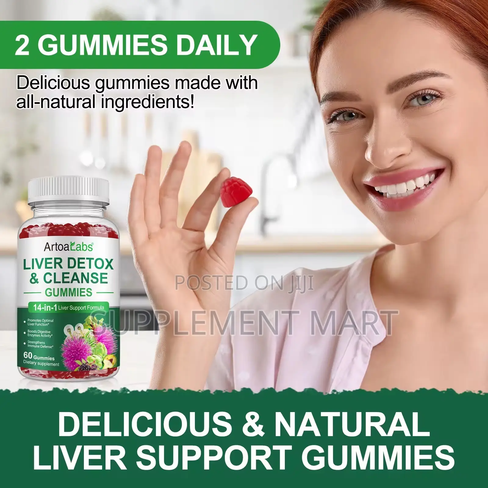 Liver Detox & Cleanse Gummies | 14-in-1 Liver Support Formula X60