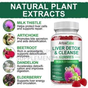 Liver Detox & Cleanse Gummies | 14-in-1 Liver Support Formula X60