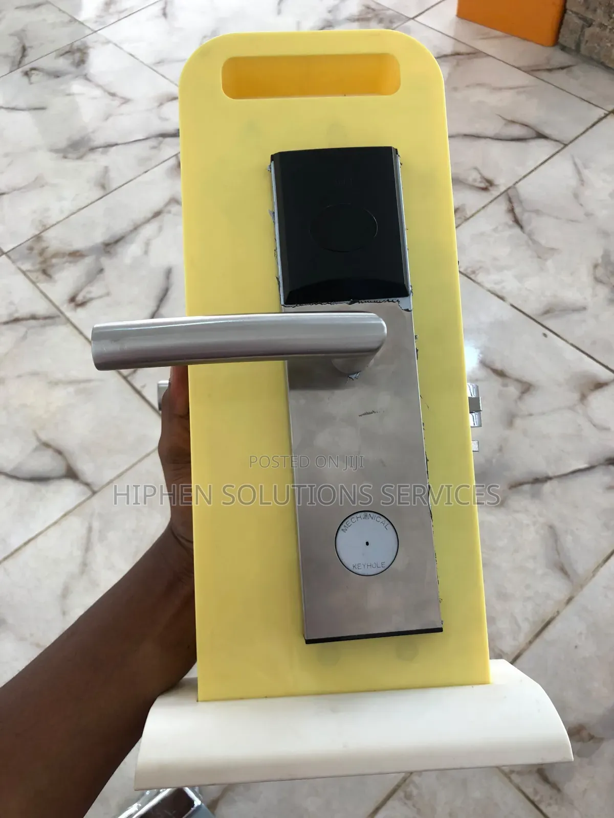 Contemporary Silver Security Lockset