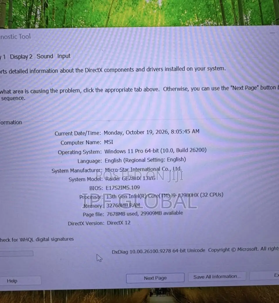 Laptop MSI Raider GE78HX 32GB Intel Core i9 SSD 2T