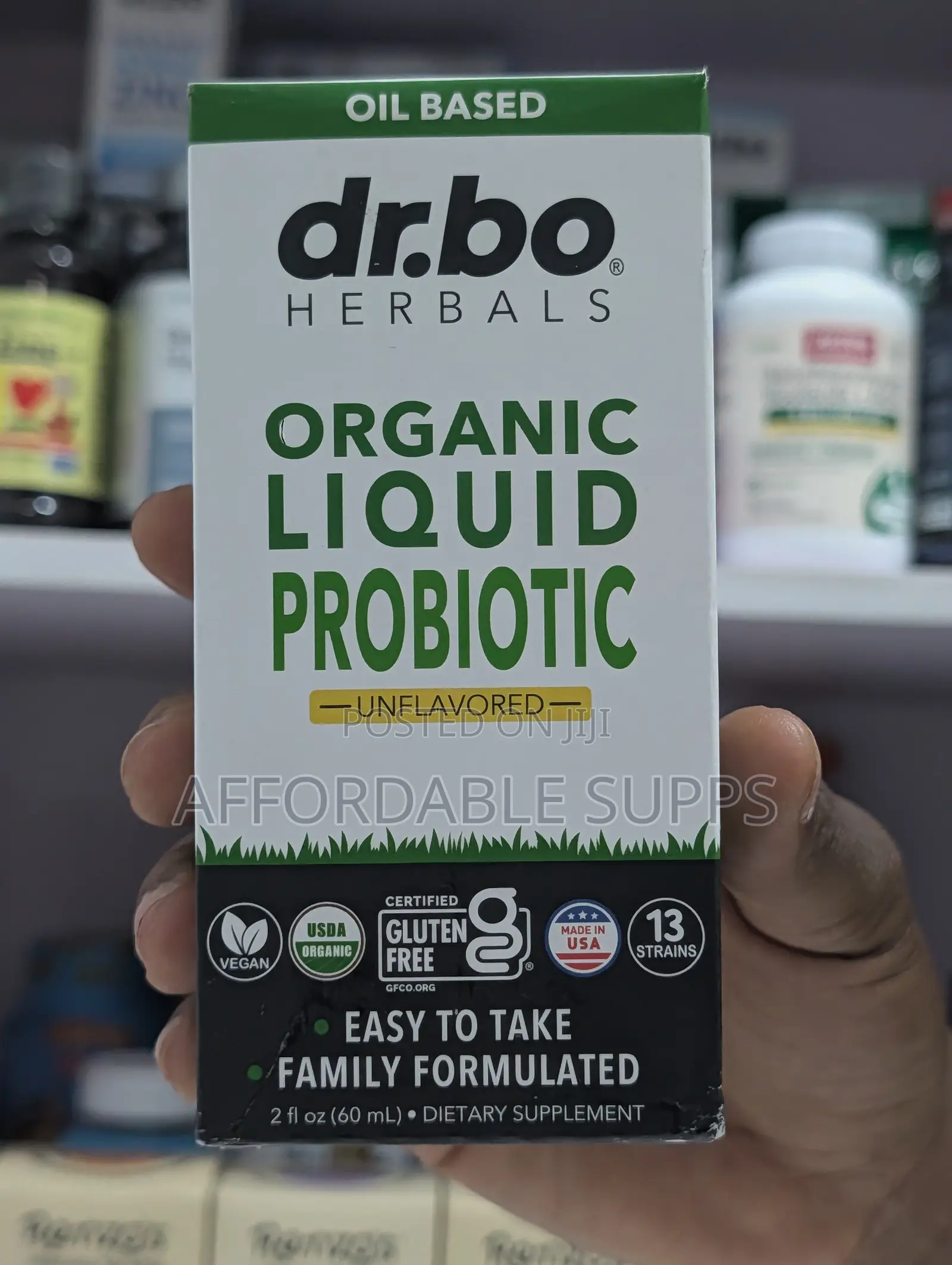 Dr. Bo Organic Liquid Probiotic Drops – Gut Health Support