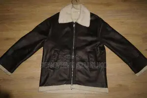 Oysho Brown Faux Leather Shearling Jacket – Size 14/16