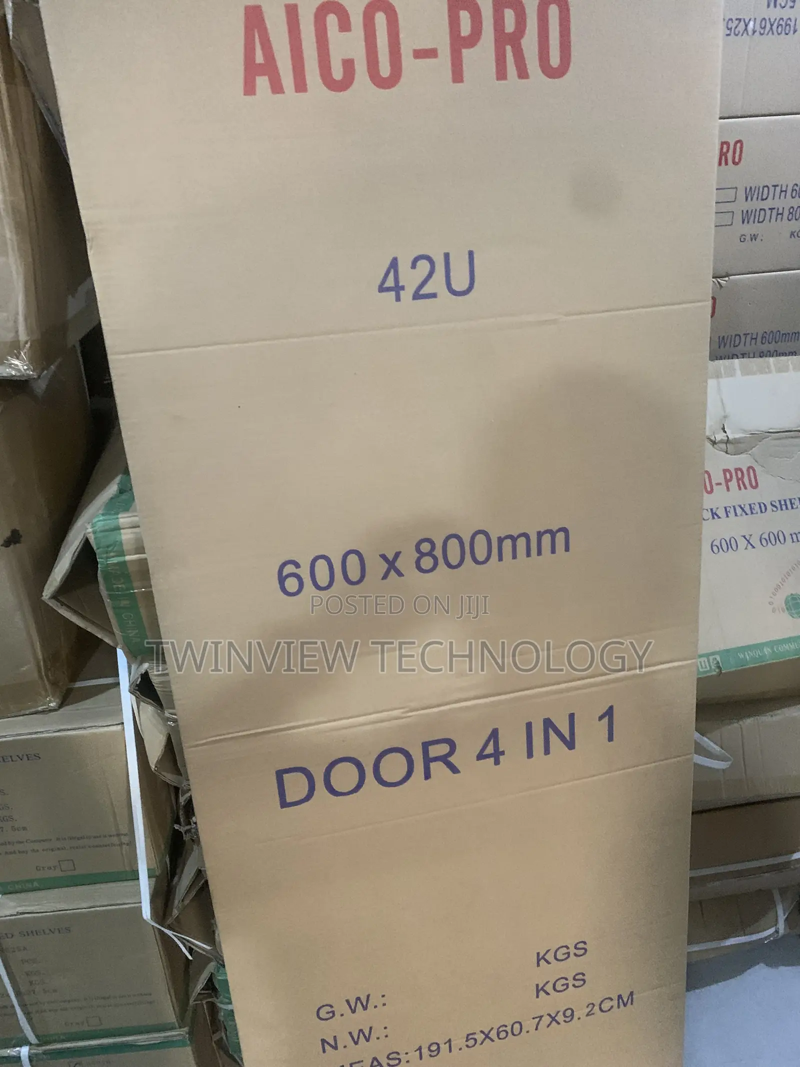 42U Aico Network Rack 600 by 800