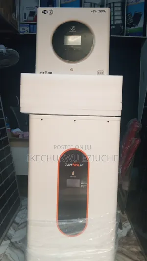 17.5kwh Pattern Lithium Battery/12kva 48v Solar Plus Hybrid Inverter