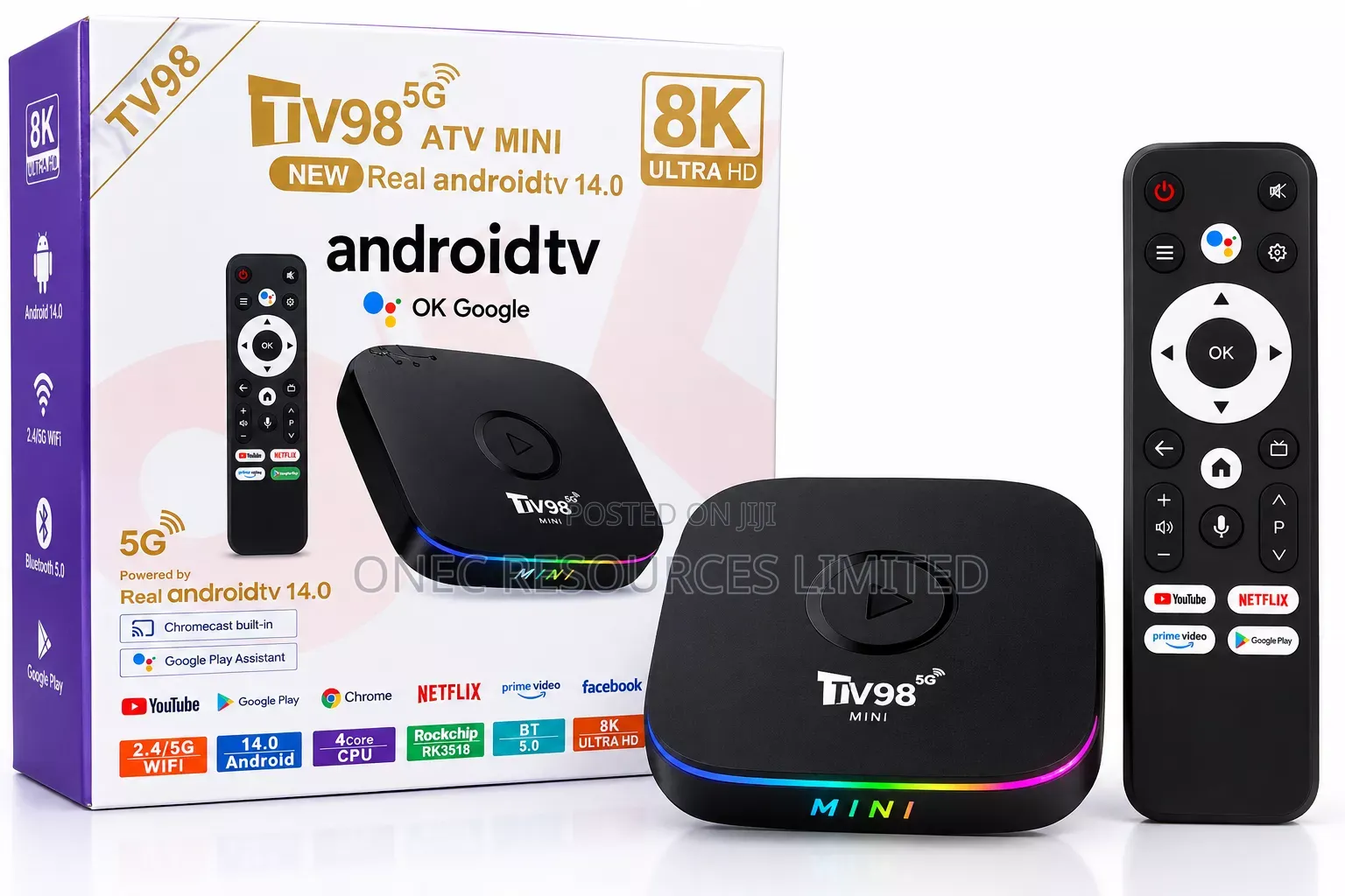 TV98 Android TV Box Android 14.0 8k 5G