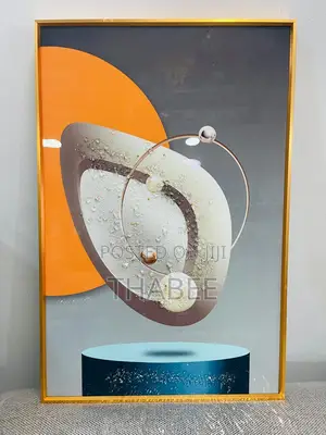 Abstract Wall Artwork Frame Touch of Orange