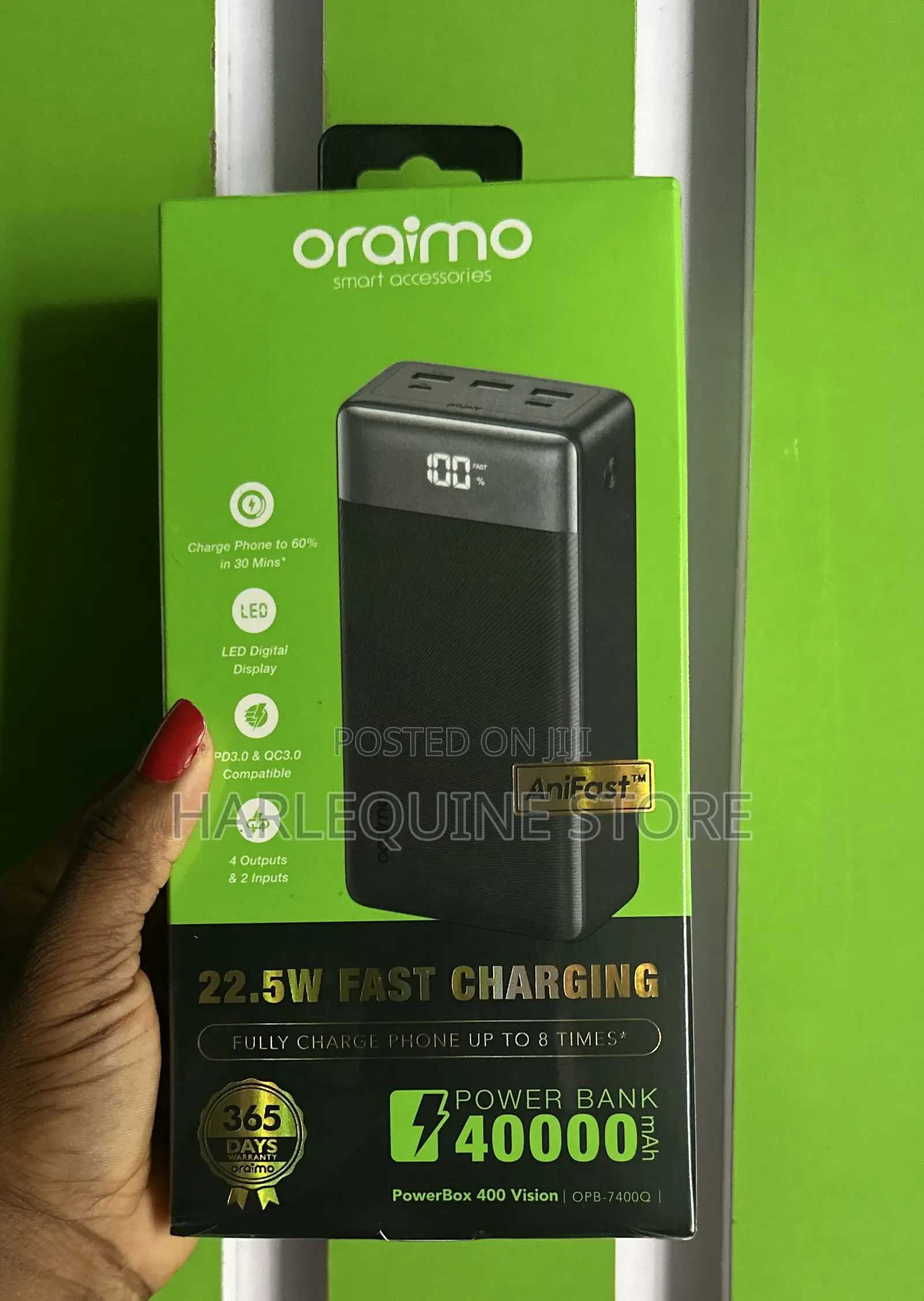 Oraimo 22.5w Fast Charging