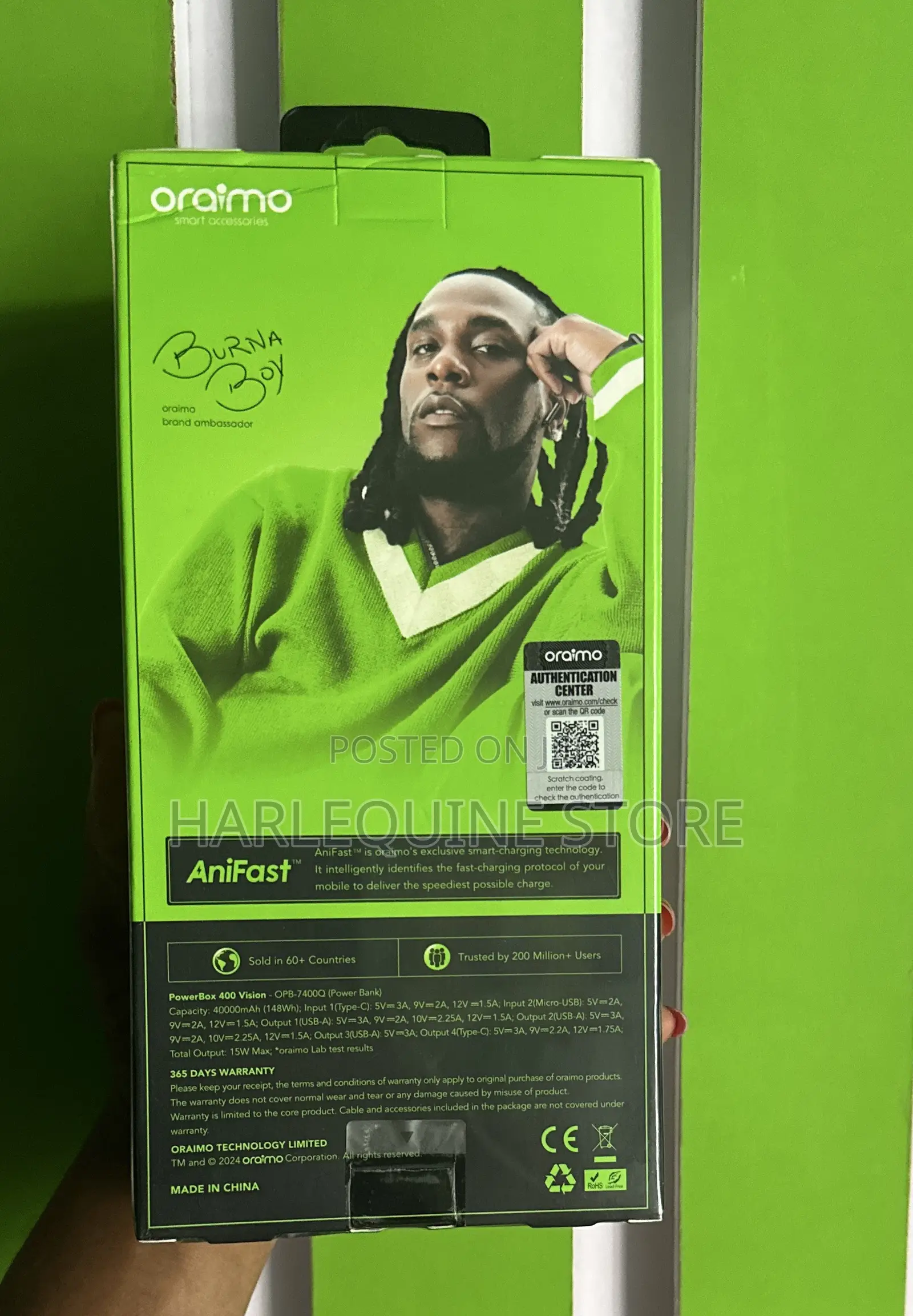 Oraimo 22.5w Fast Charging