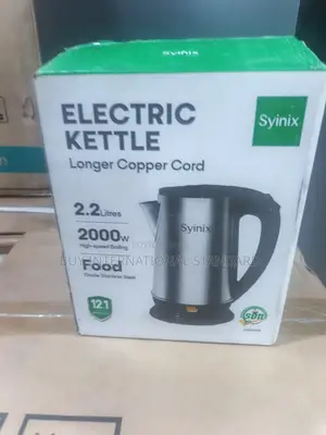 SYINIX SKE22U1 2.2L Electric Kettle for Everyday Hot Water Needs