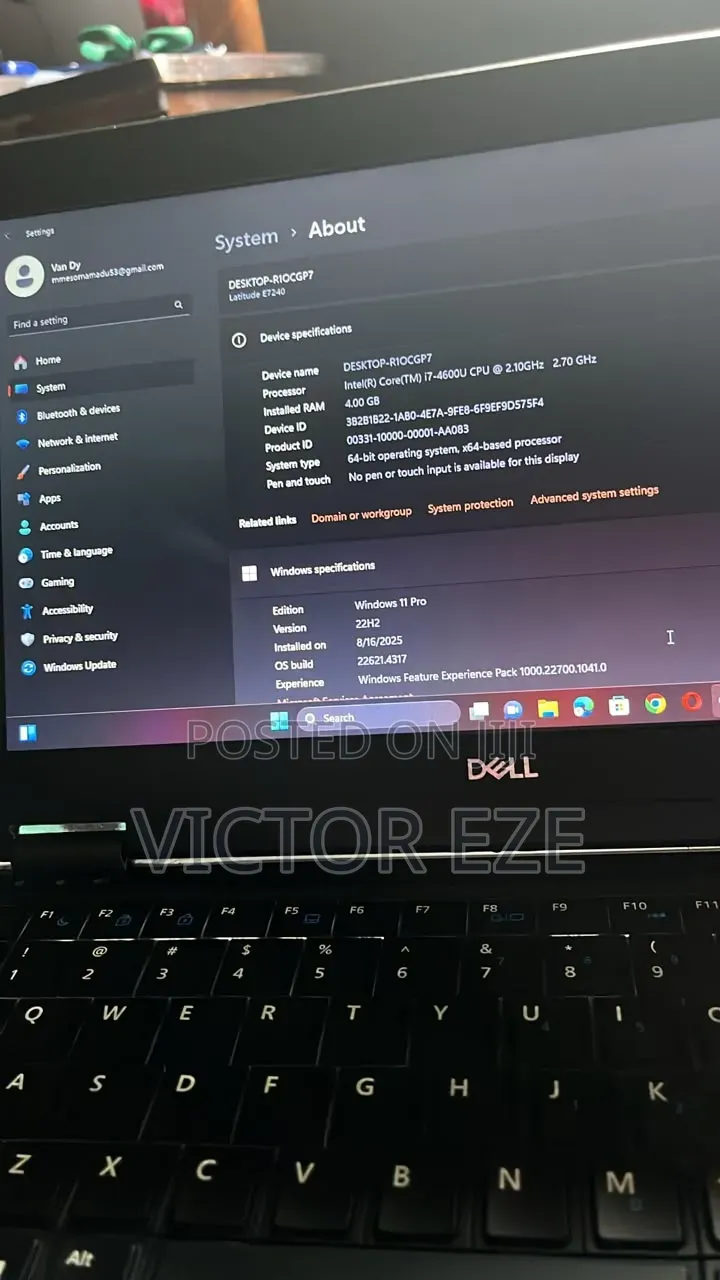 Laptop Dell Latitude E7240 4GB Intel Core i7 HDD+SSD 128GB