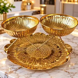 Double-Bowl Candy Serving Tray – Elegant 2-Bowl Sweet Dish