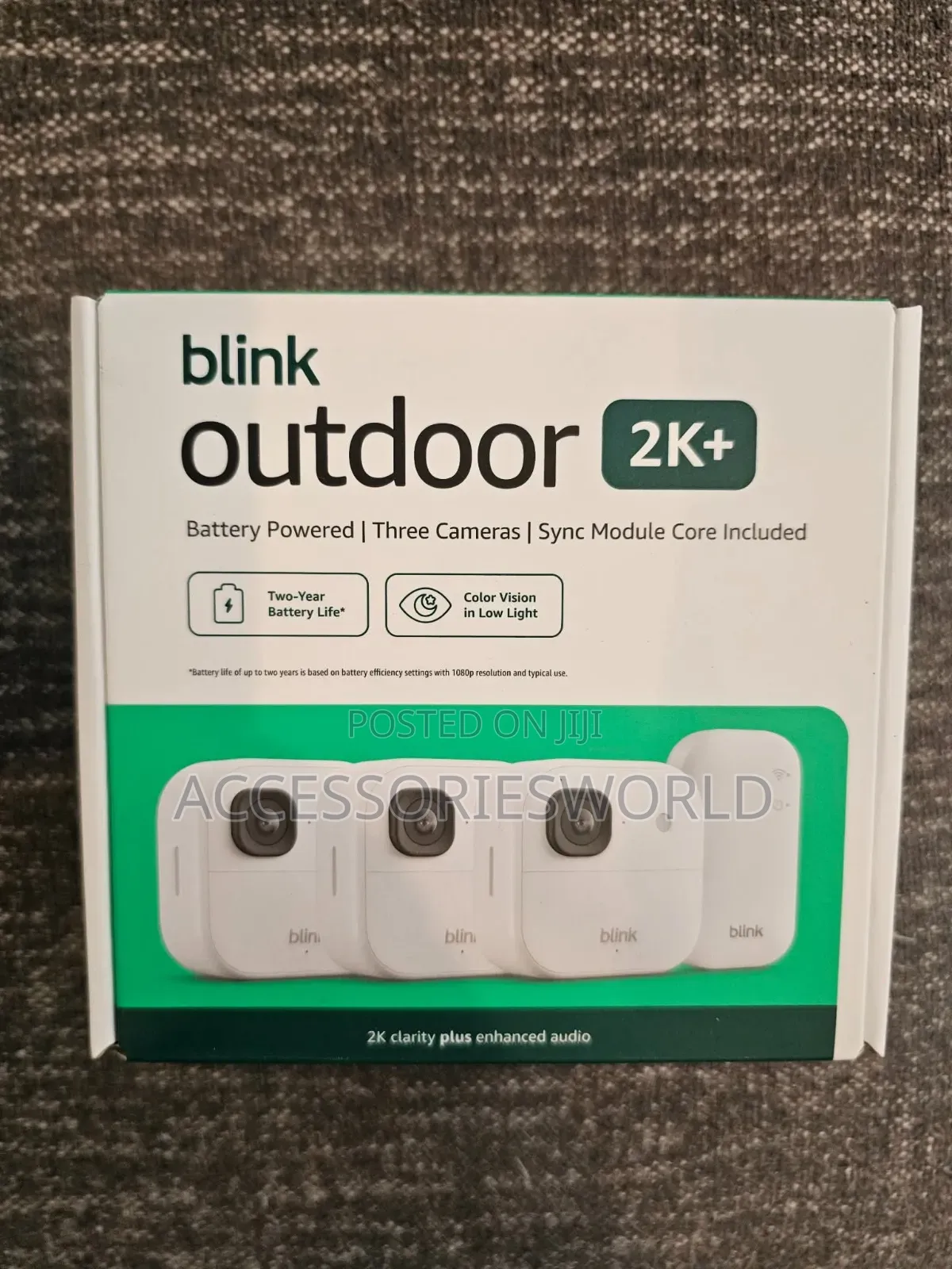Blink Outdoor 2K+ Wireless Smart Security Camera (3-Camera System)