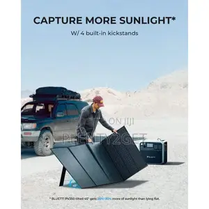 BLUETTI 350W Portable Solar Panel, 23.4% High Conversion Efficiency