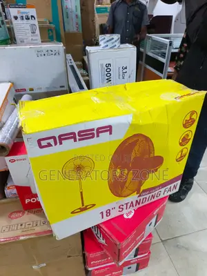QASA 18-Inch Standing Electric Fan With Aluminium Blades