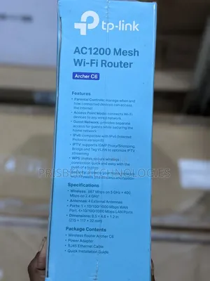 TP-Link AC1200 Mesh Wi-Fi Router ( Archer C6)