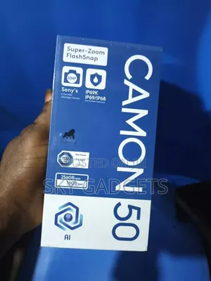 New Tecno Camon 50 256 GB Black