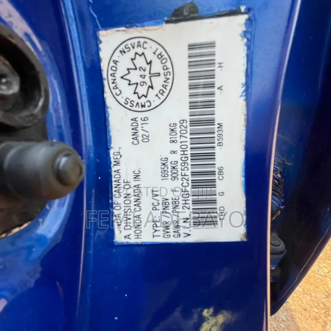 Honda Civic 2016 Blue